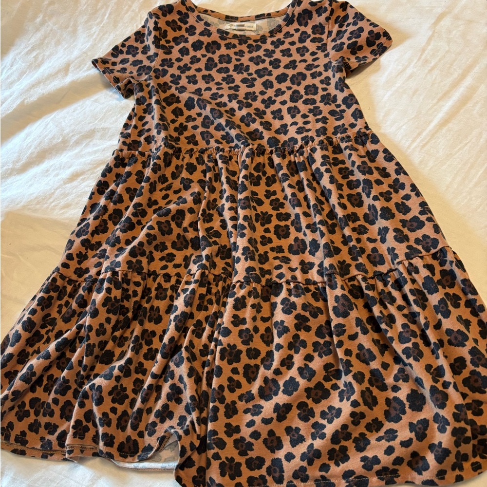 Leopard Print Kids Dress